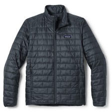 Patagoni Mens Nano Puff Insulated Jacket Lightweight Smolder Blue