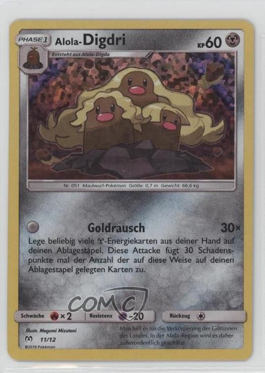 Alolan Dugtrio German Pokémon Sun & Moon McDonald's #11