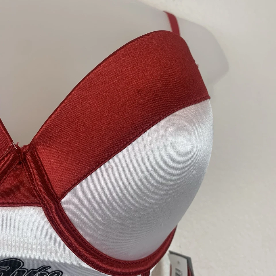 Suicide Squad Costume Womens Large Harley Quinn Bodysuit Belt Halloween Spencers - Image 2 of 4