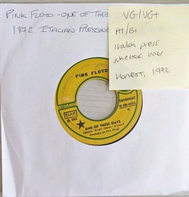 Pink Floyd One Of These Days / Fearless Vinyl Record VG/VG+ 3C006-05013 1972