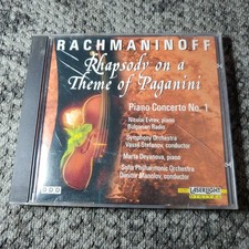 Rachmaninoff Rhapsody on a Theme of Paganini Piano Concerto No. 1 CD