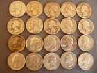 Lot Of 20 Washington Silver Quarters 90% Silver 1964 and Older