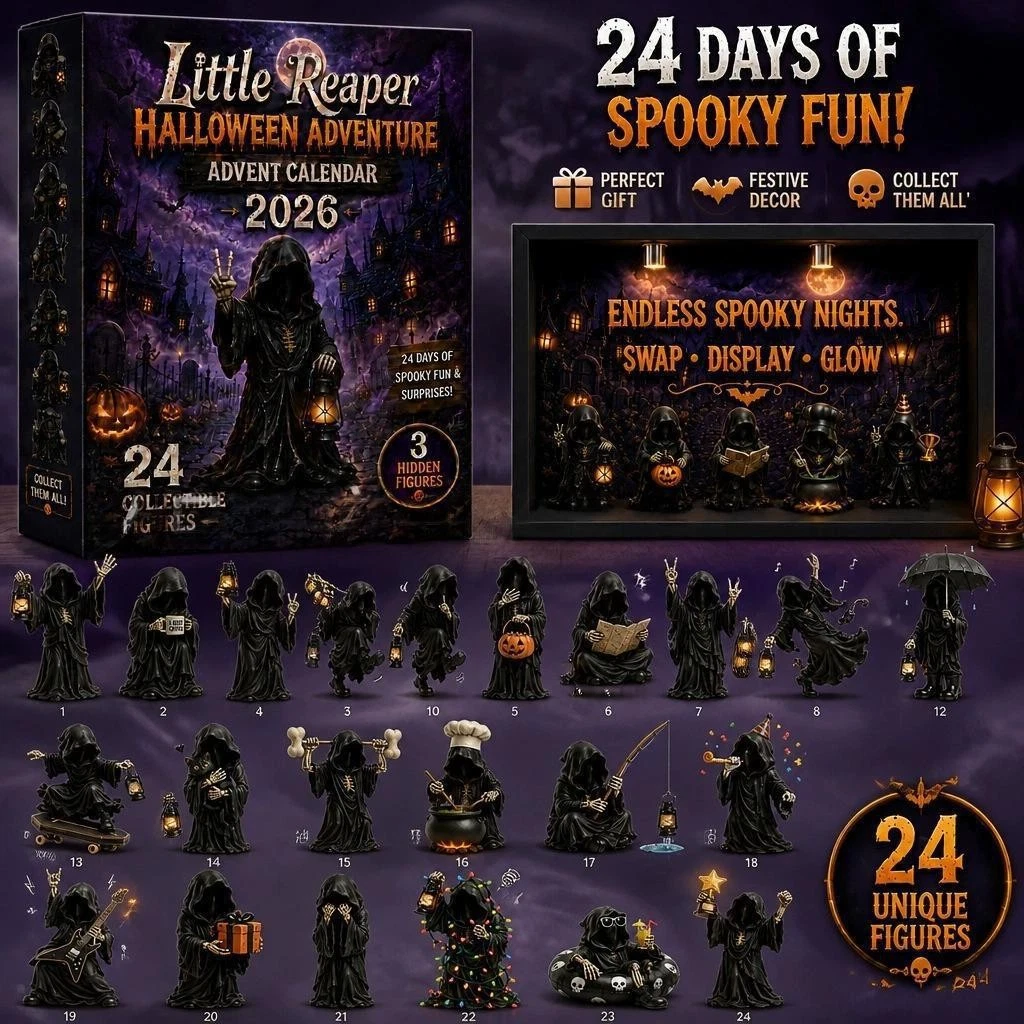 Advent Calendar Witch Ghost Halloween Countdown 24 Acrylic Pendant