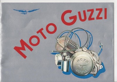 Moto Guzzi alle Modelle 65cc bis 500cc um 1950  Prospekt brochure depliant