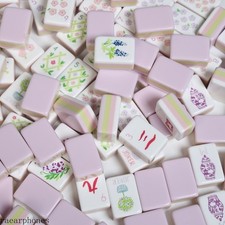 American Mahjong Game Set, 160 Lilac Acrylic Engraved Layered Mah Jong Tiles new