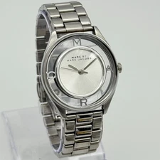 Women's MARC JACOBS All Stainless Steel, Clear Dial Bracelet Watch, 36mm MBM3412