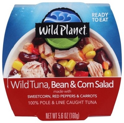 Wild Planet Ready To Eat Wild Tuna Bean & Corn Salad