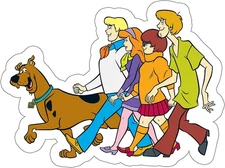 Stickers - C&D Visionary - Hanna Barbera Scooby Doo The Gang 5"x4" NEW Decal