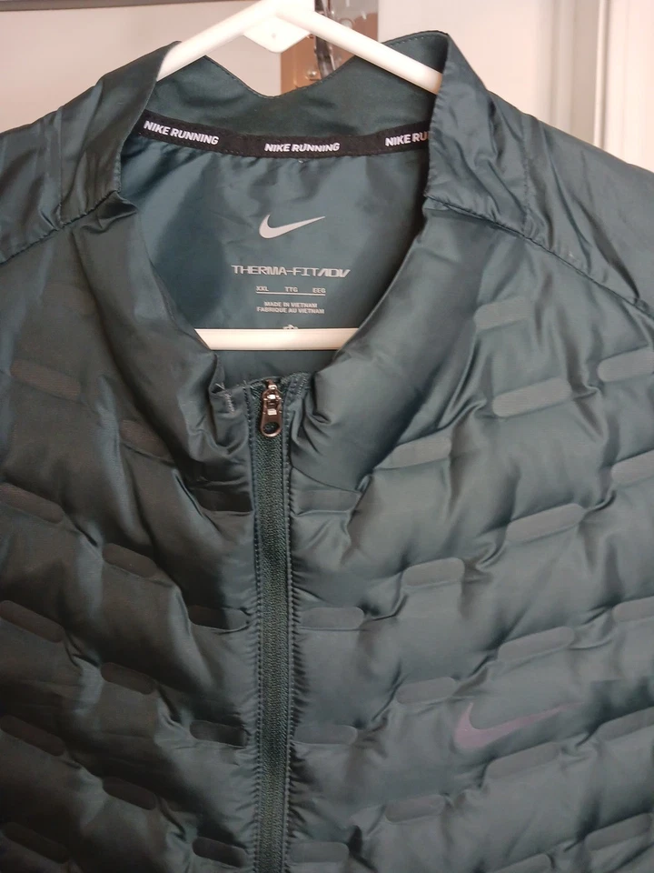 Mens 2XL Nike Therma-FIT ADV Repel Down Running Vest Teal Blue/Grayish WORN ONCE - Image 3 of 4