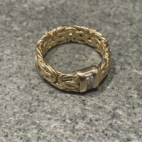 VTG OT 925 CLEAR QUARTZ TURKISH RING SIZE 11.5 - Picture 1 of 6