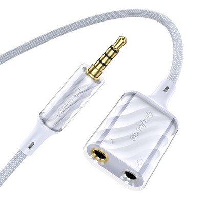 3.5mm TRRS Headset Mic Splitter Adapter Y,Hi-Fi Sound Audio Splitter | Der