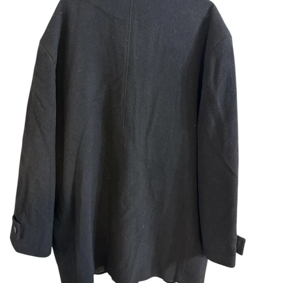 Casaco masculino Y2K Gorpcore Irvine Park preto 100% lã grunge preppy luxo grande e alto - Imagem 4 de 4