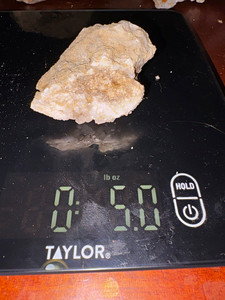 White Mineral Specimen Rock Rough Display Piece Display Specimen 5 oz