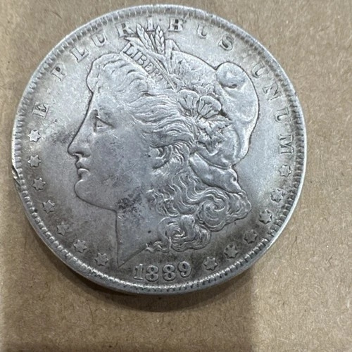New Listing1889 Morgan Silver Dollar $1 Coin Circulated 0.9 Fineness Silver