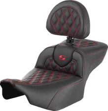 SADDLEMEN Roadsofa* Extended Fits Reach Seat With Backrest For FLTR/FLHX