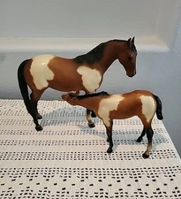 RARE SEARS PINTO MARE & FOAL- Breyer Model Horses - 1982-83