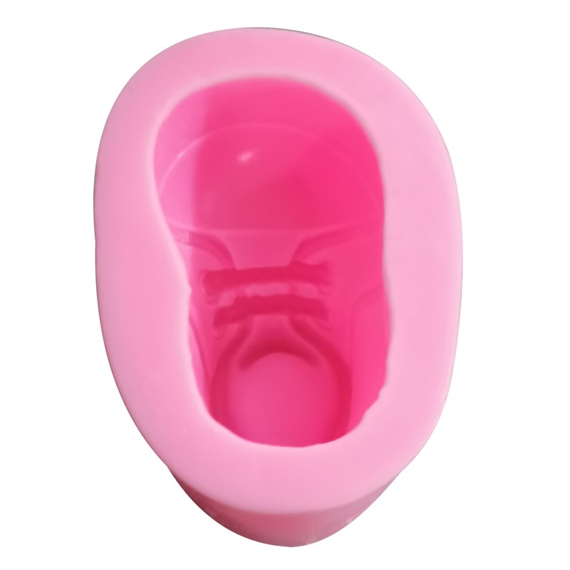 Baby Shoe Shape Silicones Texture Fondant Sugarcraft Cookie Moulds DIY Bakewares