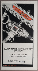1930s B&D Black & Decker Portable Electric Tools Catalog Brochure #932 B6-6