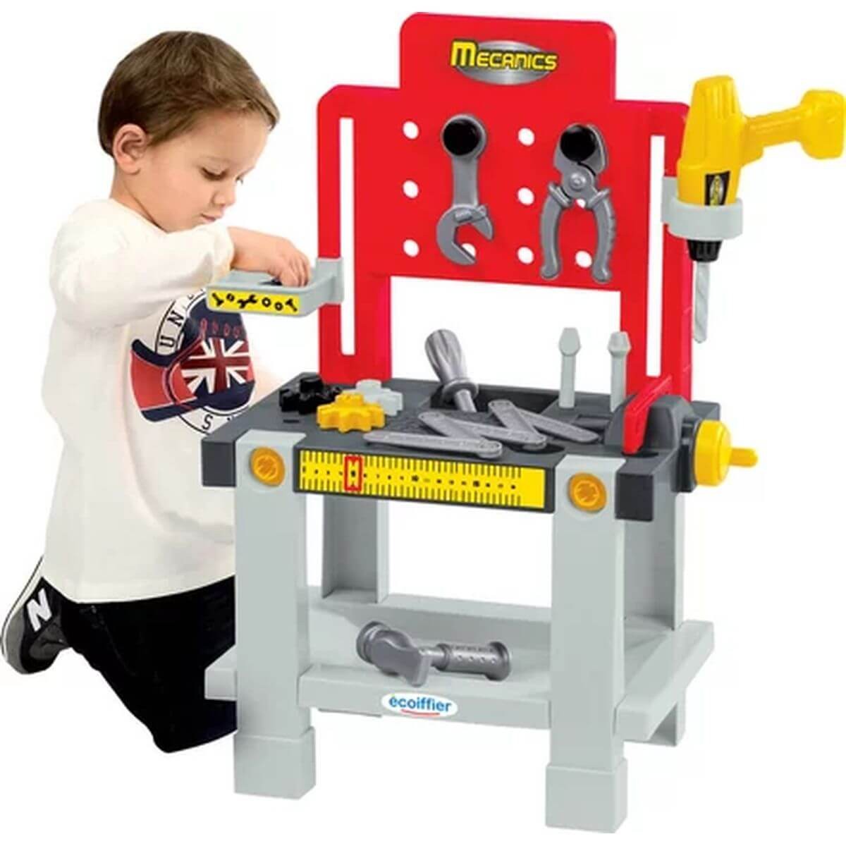 Tavolo Da Lavoro Mecanics 3 in 1 Ecoiffier Banco Fai-da-Te Giocattolo Bambini foto 2
