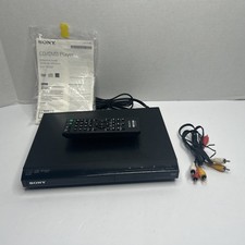 Sony DVP-SR210P Progressive Scan CD and DVD Player With Remote Manual RCA Tested