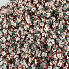 25 grams 5mm Sliced Apples Fruit Fake Food Fimo Slices Slime Polymer Sprinkles