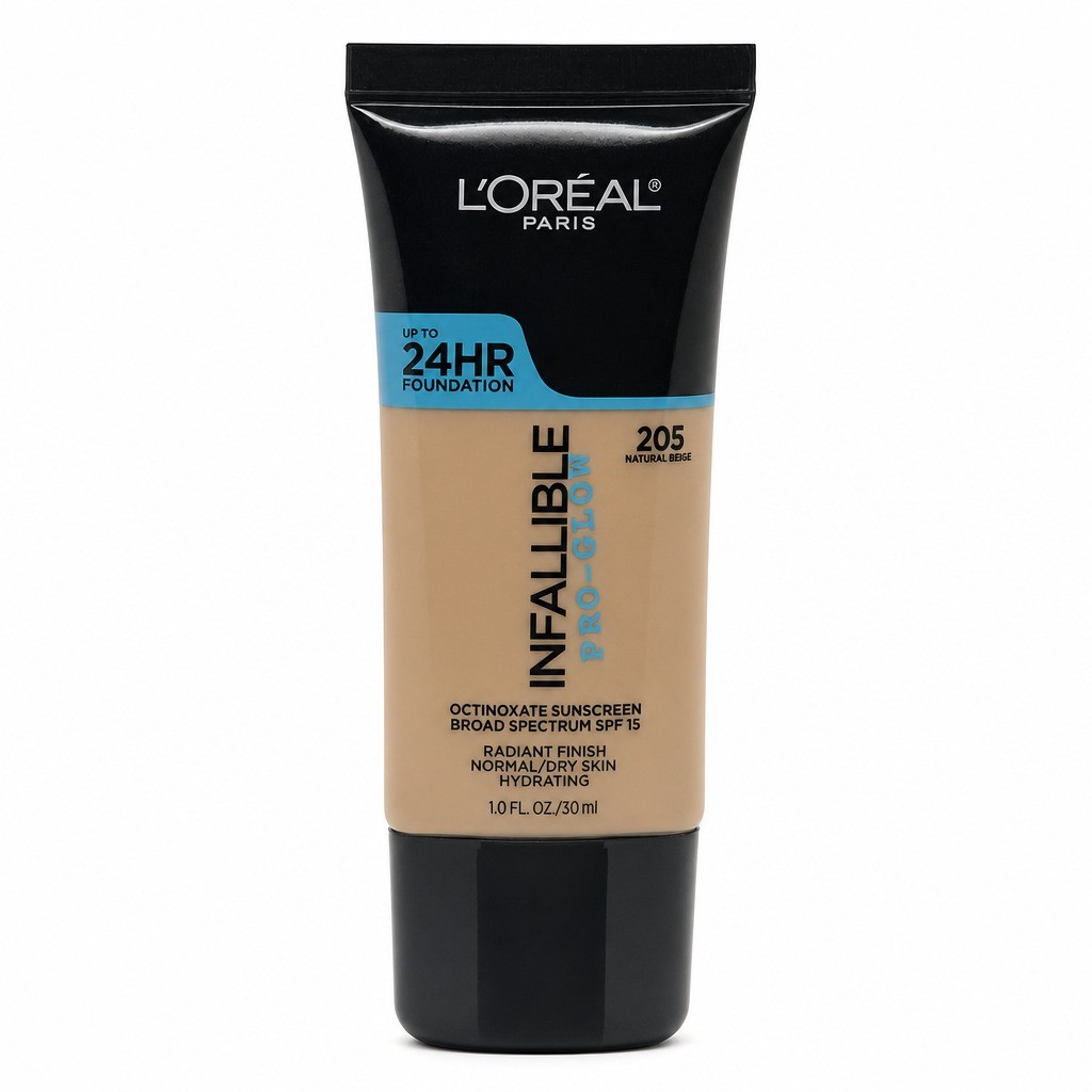 L'Oreal Paris Infallible Pro-Glow Foundation 24HR Natural Beige 205 1PK
