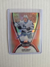 2025-26 UD Allure #23 Logan Cooley Red Rainbow Auto Utah Mammoth