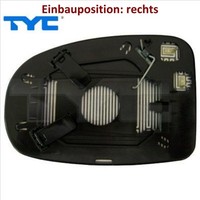 TYC 336-0115-1 Spiegelglas FüR AußEnspiegel Rechts FüR Toyota