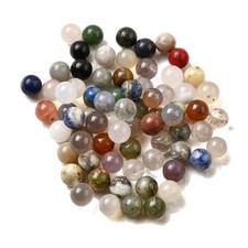10 Gemstone Beads Assorted Lot Mixed Stone 8mm Jewelry Supplies Bead Soup
