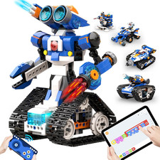STEM Robot Toy 6-In-1 Robot Building Kit for Boys Age 8-12, APP Remote Control S