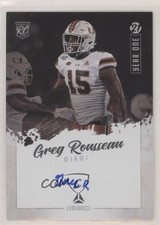 2021 Panini Luminance Year One Signatures Greg Rousseau #YO-GR Auto 0c6