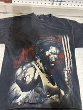 Vtg Y2K Marvel Mad Engine Wolverine X Men Graphic Shirt Sz Small NO TAG MEASURED
