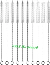 Extra Long Straw Cleaner Brush 12in, Wide 12mm Pipe Cleaner for Bottle Cup 10Pk