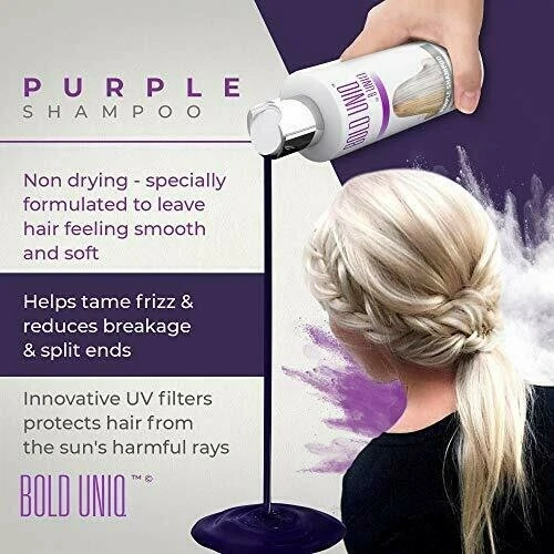 BOLD UNIQ Purple Shampoo ***Only  official BOLD UNIQ authorized Ebay Reseller*** - Image 3 of 4