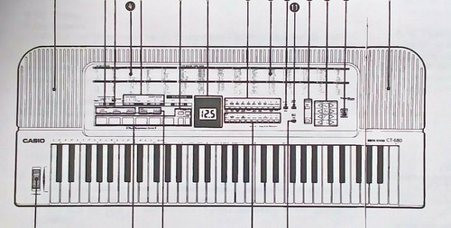 User's Owner's Manual for Casio CT-680 or CT-670 Tone Bank Keyboard Reproduction - Picture 3 of 3