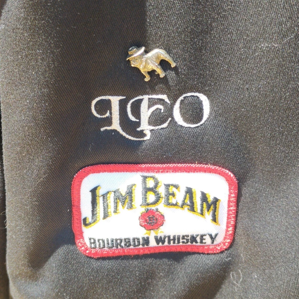 Mens Lucky 13 Mechanic Rockabilly Black Jacket Sz 2XL Kentucky Biker With Patche - Image 4 of 4