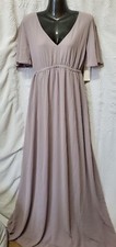 Show Me Your Mumu Women's Emily Empire Maxi Dress Gray Size Small - NWT
