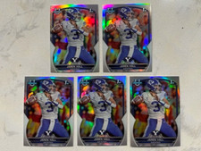 Lot (5) JAREN HALL BYU 2022 Bowman University 1st Chrome ALL REFRACTORS