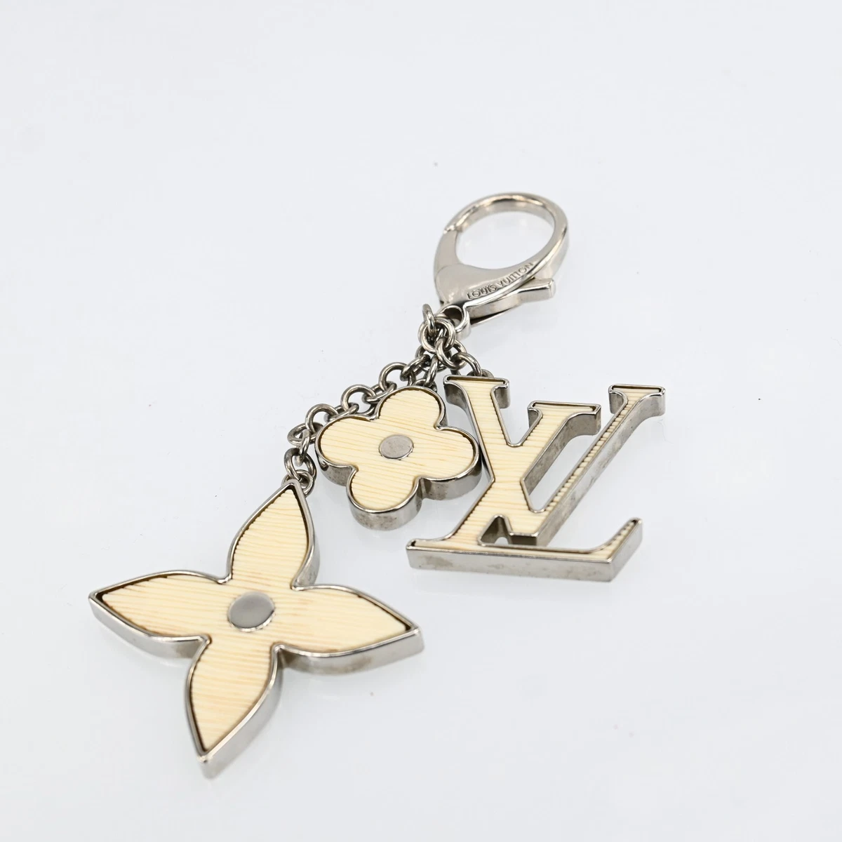 Louis Vuitton Black Fleur d'Epi Bag Charm