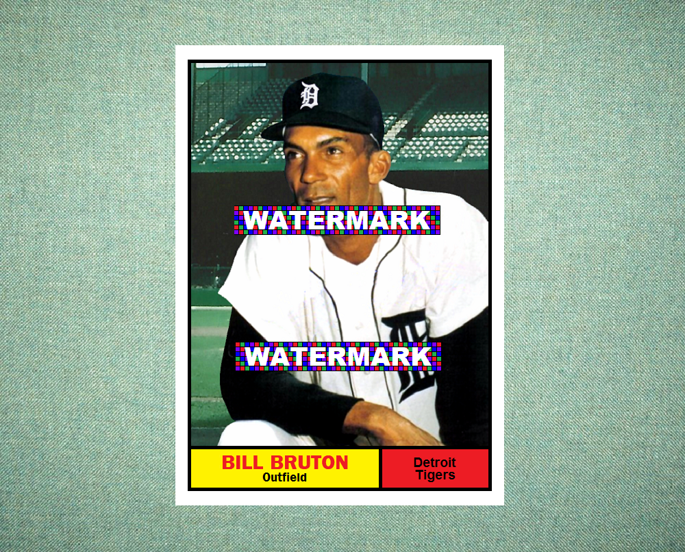 1961 Norm Cash All Star Detroit Tigers Custom Baseball Art Card – 22pt Thick Stock, Near Mint