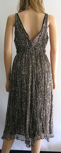 PORTMANS Silk Shell Print Dress SIZE 14 Brown, Black & Beige New With Defects - Picture 9 of 12