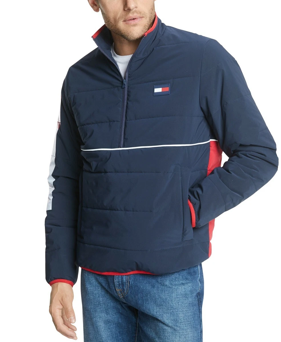 Tommy hilfiger padded clearance half zip anorak