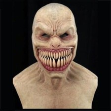 Halloween Horror Tocado Látex Payaso Máscara Terror Espeluznante Diente de Mordaza Juegos con disfraces Máscara