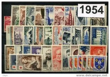 Timbre France Année complète 1954**