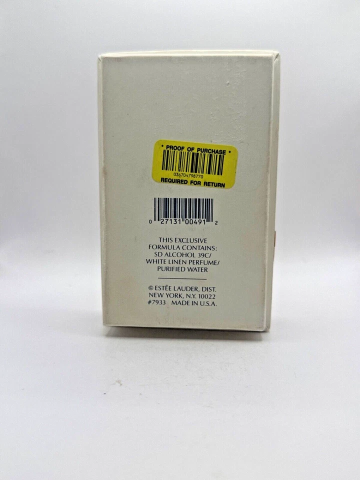 PERFUME LINO BLANCO DE ESTEE LAUDER 'FROSTED SHELL FLACON' 7,5 ML (NUEVO CON CAJA) Foto 4 de 4