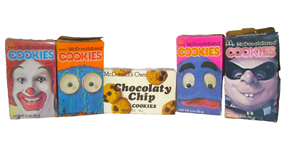 Vintage 1981 McDonald's Restaurants McDonaldland Cookies Boxes
