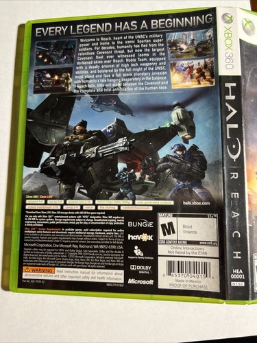 Halo Reach (Xbox 360) Completo con Juego/Manual - ¡PROBADO EN CAJA! - Imagen 4 de 5
