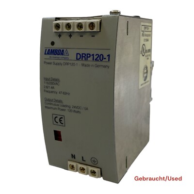LAMBDA DRP120-1 Netzteil Power Supply 115/230VAC 24VDC/ 5A