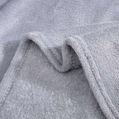 Warm Plain Fleece Throw Over Large Decor Sofa Bed Blanket Soft Solid 50x70cm - Picture 5 of 30
