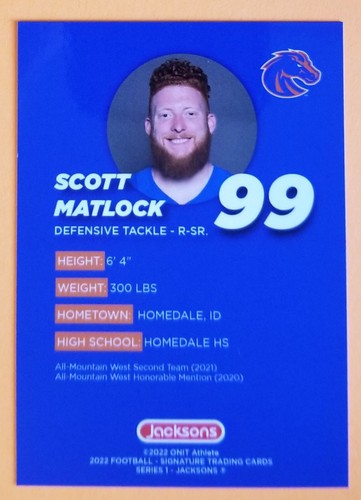 2022 Boise State Series 1 Football Cards - You Pick your Card Complete your Set  - Bild 203 von 203